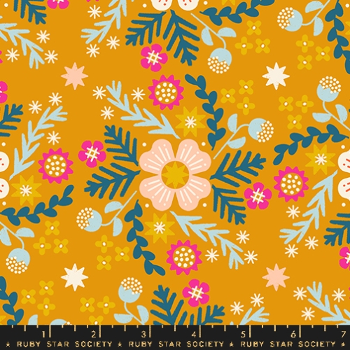 Baumwolle Patchwork - Rashida Coleman Hale - Ruby Star Society - Pivot - Wildflower Goldenrod - Canvas Leinen